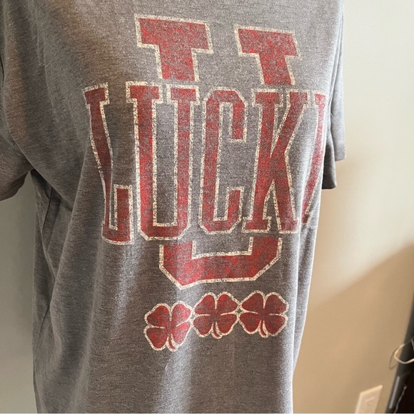 Lucky Brand Grey Lucky U Graphic T-shirt - size M - Picture 3 of 6